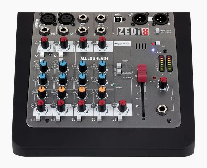 Allen & Heath ZEDi-8, widok 2