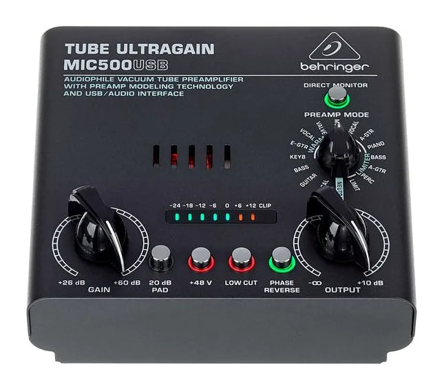 Behringer MIC500USB Tube Ultragain, widok 2
