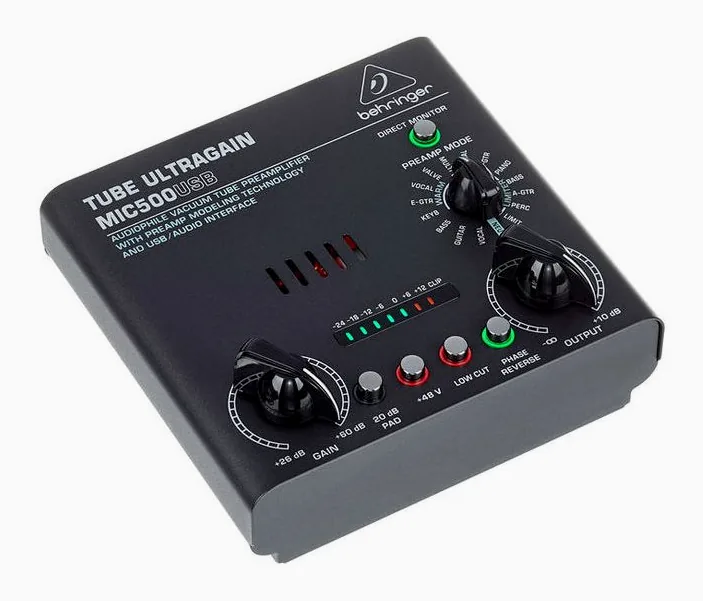 Behringer MIC500USB Tube Ultragain, widok 3