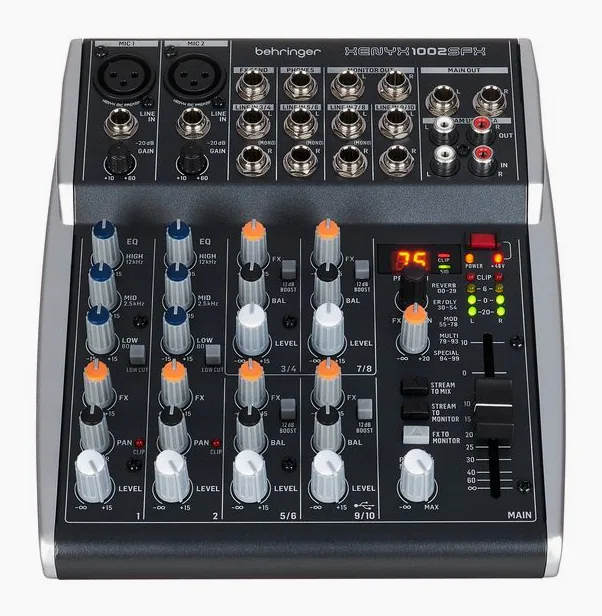 Behringer Xenyx 1002SFX, widok 2