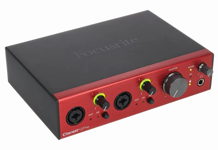 Focusrite Clarett+ 2Pre, widok 3