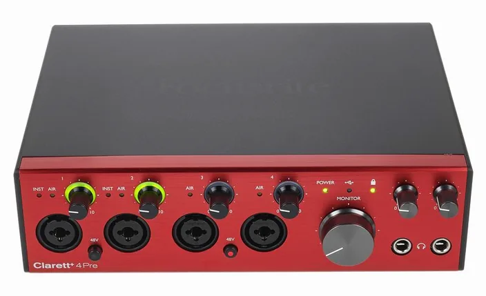 Focusrite Clarett+ 4Pre, widok 2