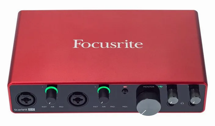Focusrite Scarlett 8i6 3rd Gen, widok 2