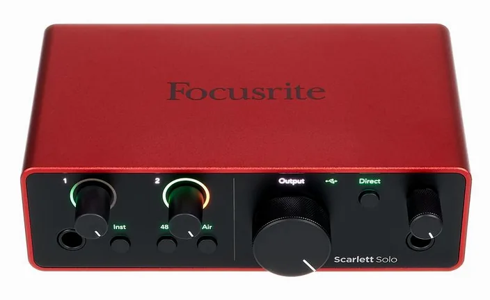 Focusrite Scarlett Solo 4th Gen, widok 2