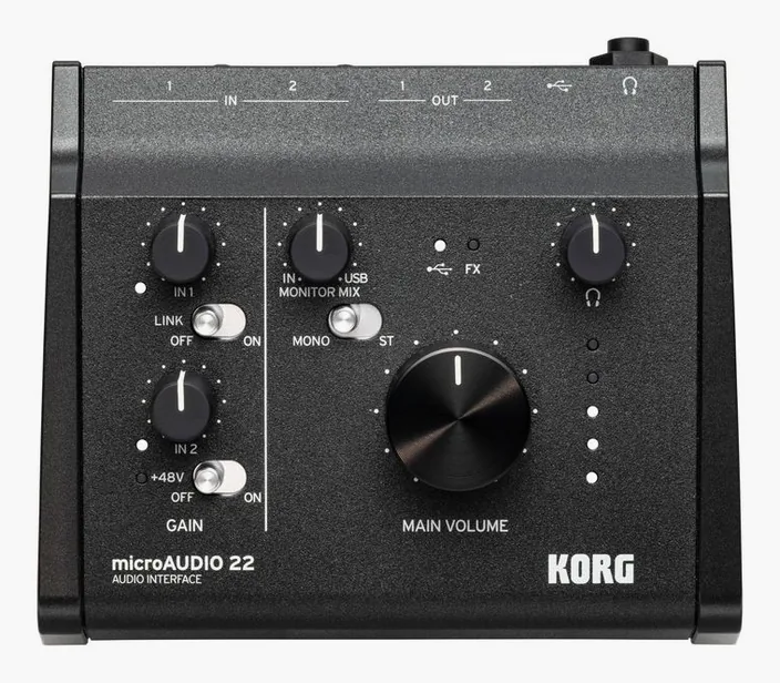 Korg microAUDIO 22, widok 3