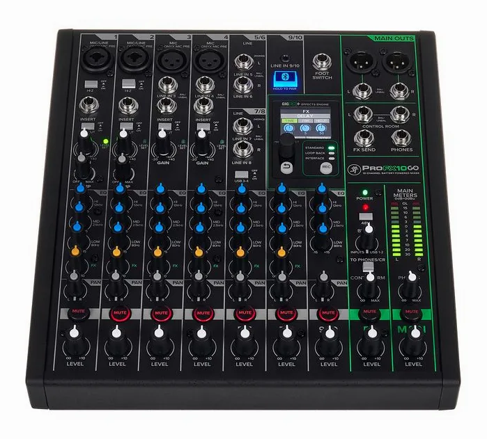 Mackie ProFX10 GO, widok 2