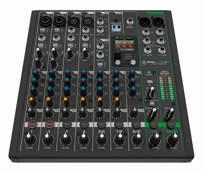 Mackie ProFX10v3+, widok 2