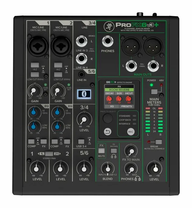 Mackie ProFX6v3+, widok 4
