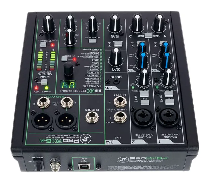 Mackie ProFX6v3, widok 4