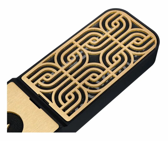 Ohma World Motif Ribbon Black & Brass, widok 4