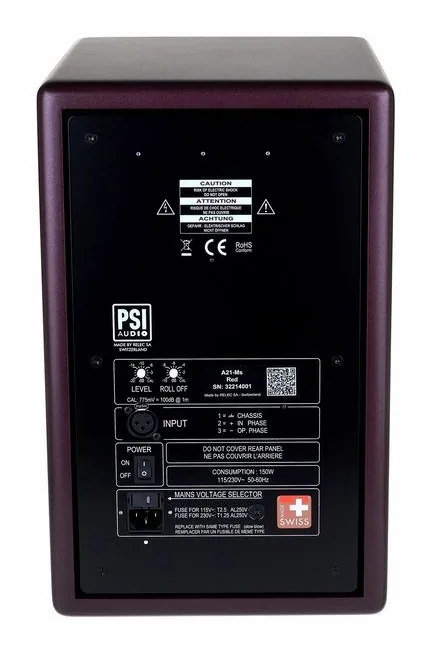 PSI Audio A21-M Studio Red, widok 4