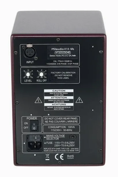 PSI Audio A14-M Studio Red, widok 4