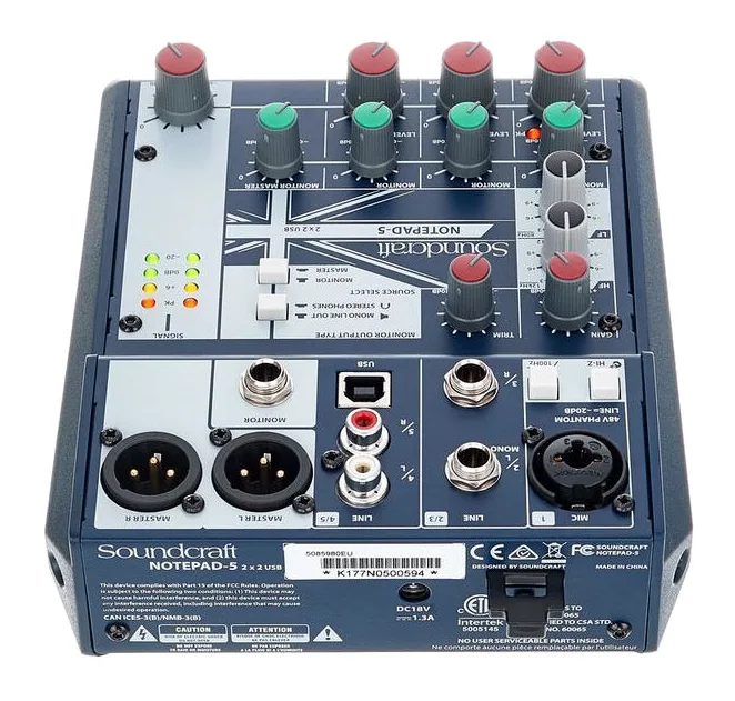 Soundcraft Notepad-5, widok 4