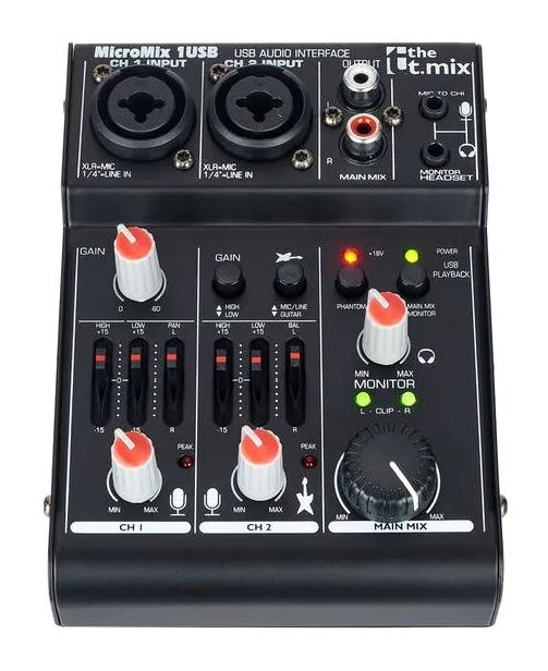 the t.mix MicroMix 1 USB, widok 2