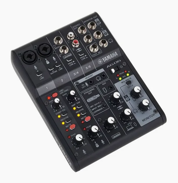 Yamaha AG06 MK2 BK, widok 3