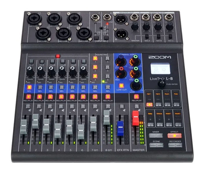 Zoom LiveTrak L-8, widok 2