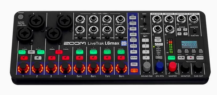 Zoom LiveTrak L6max, widok 2